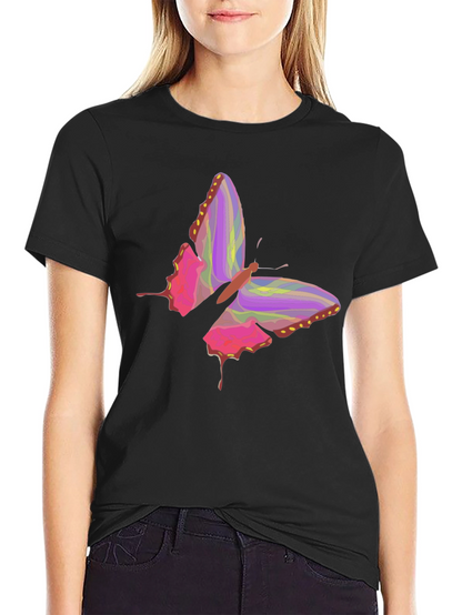 Butterfly Graphic Black T-Shirt