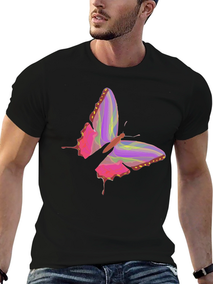 Butterfly Graphic Black T-Shirt