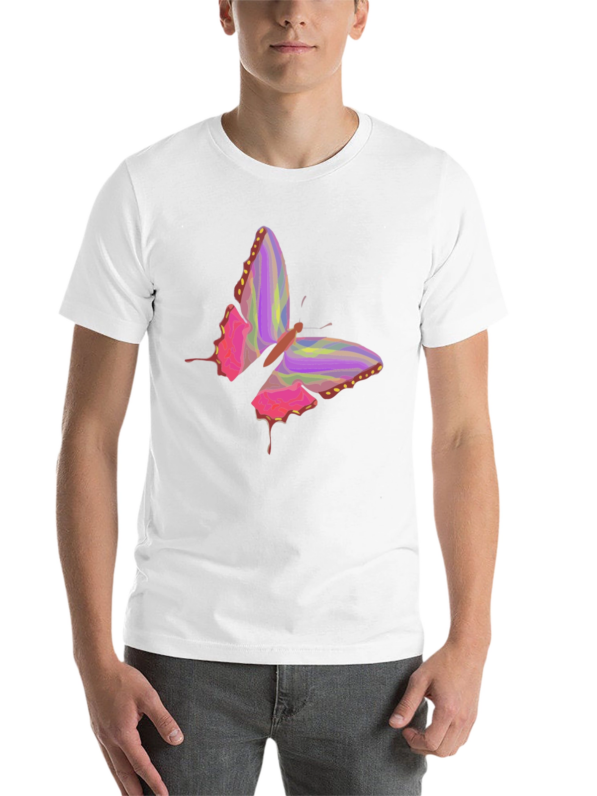Butterfly Graphic Black T-Shirt