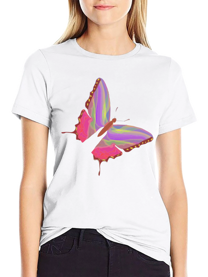 Butterfly Graphic Black T-Shirt