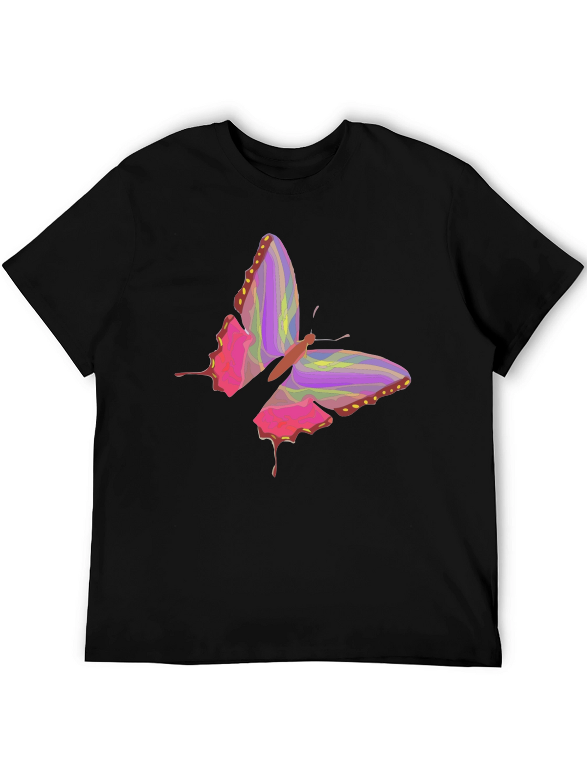 Butterfly Graphic Black T-Shirt