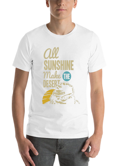 Desert Sunshine Graphic Tee - Mens Black T-Shirt