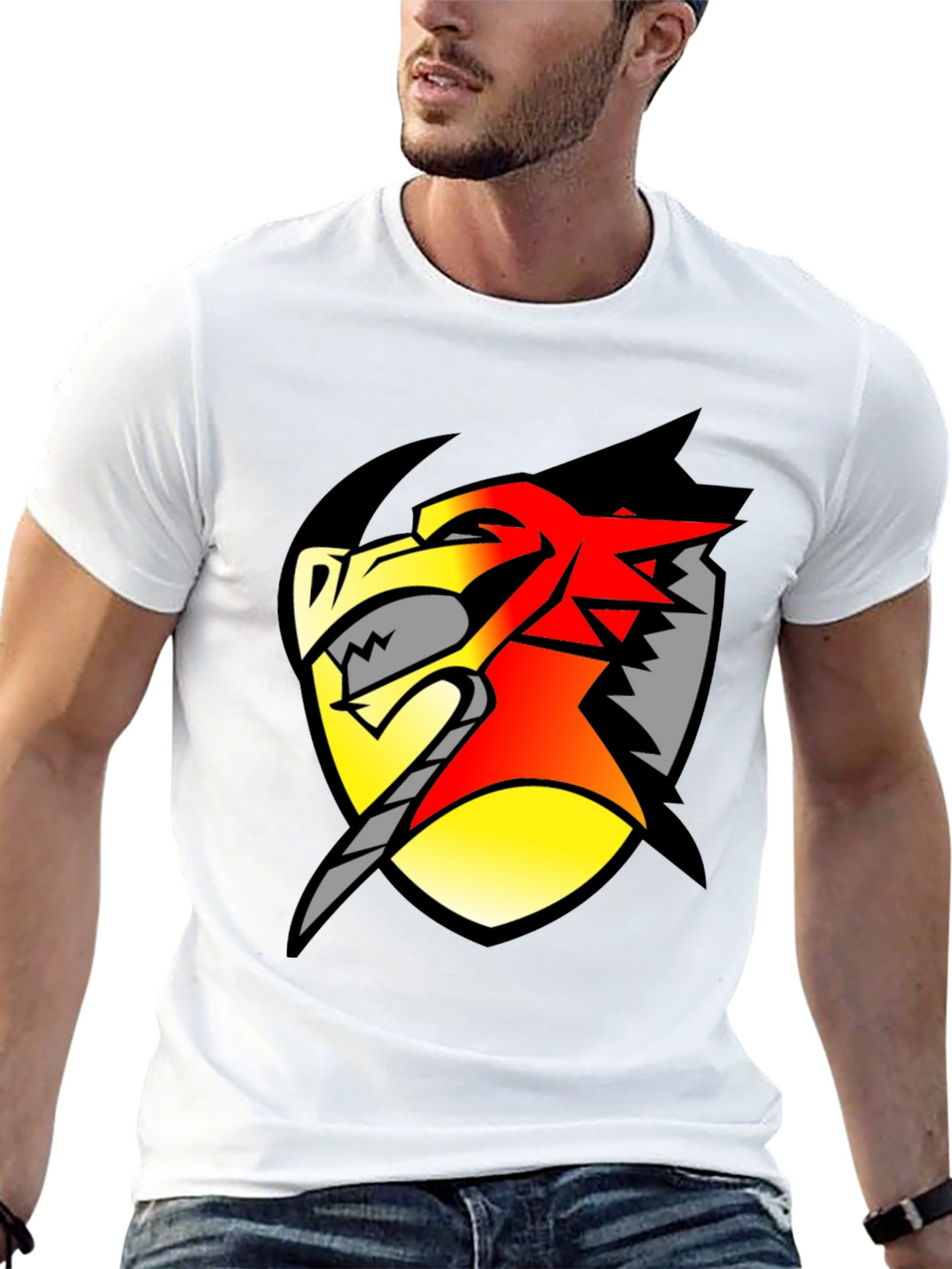 Dragon Shield Graphic Tee - Black