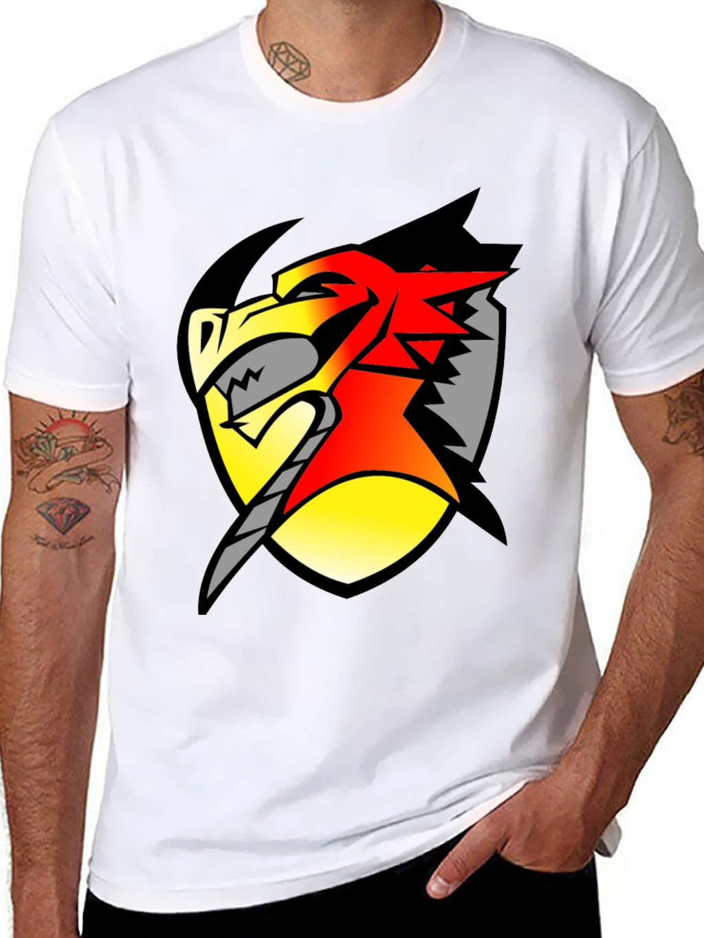 Dragon Shield Graphic Tee - Black