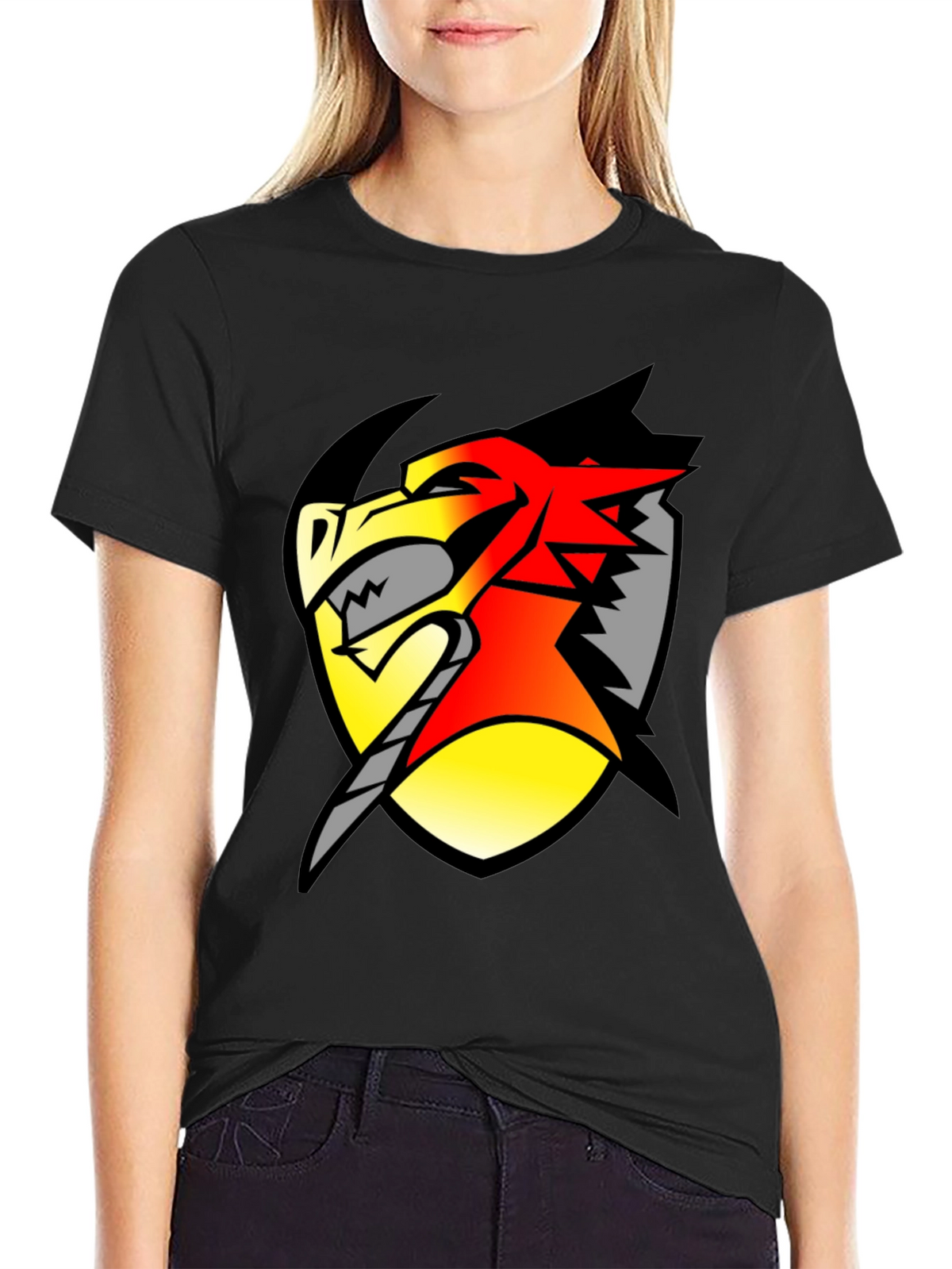 Dragon Shield Graphic Tee - Black