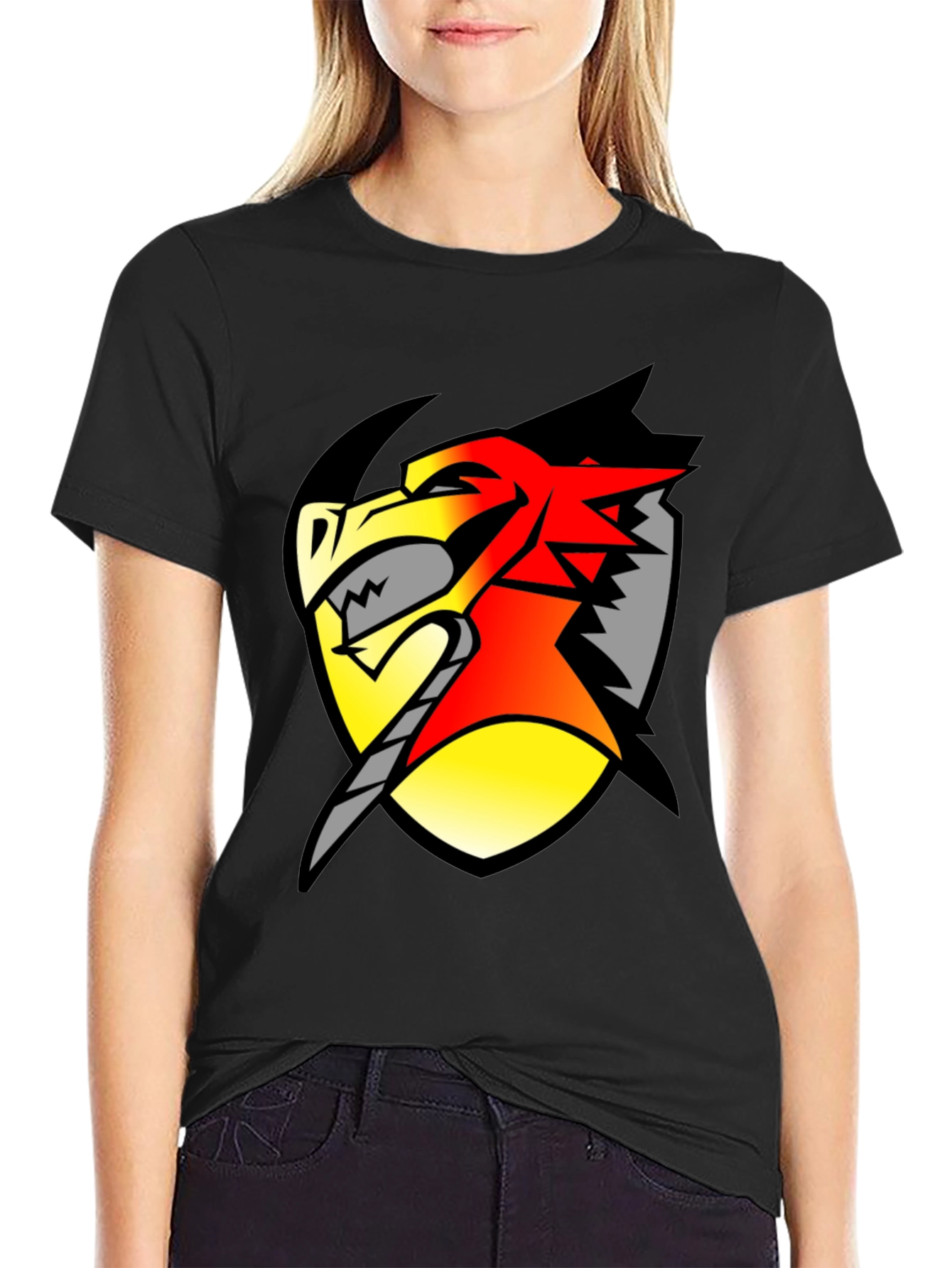 Dragon Shield Graphic Tee - Black