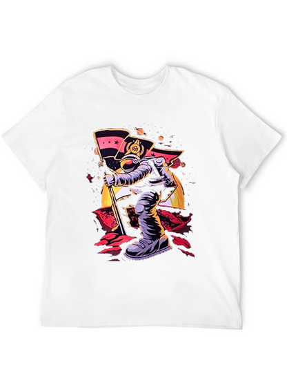 Astronaut Flag T-Shirt - Space Explorer Tee