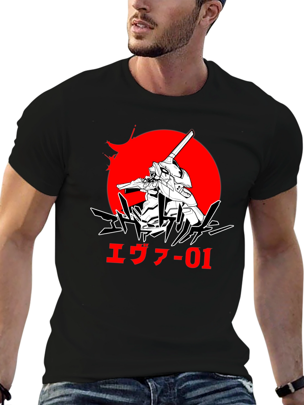 Evangelion Unit 01 Graphic T-Shirt Anime Manga Design