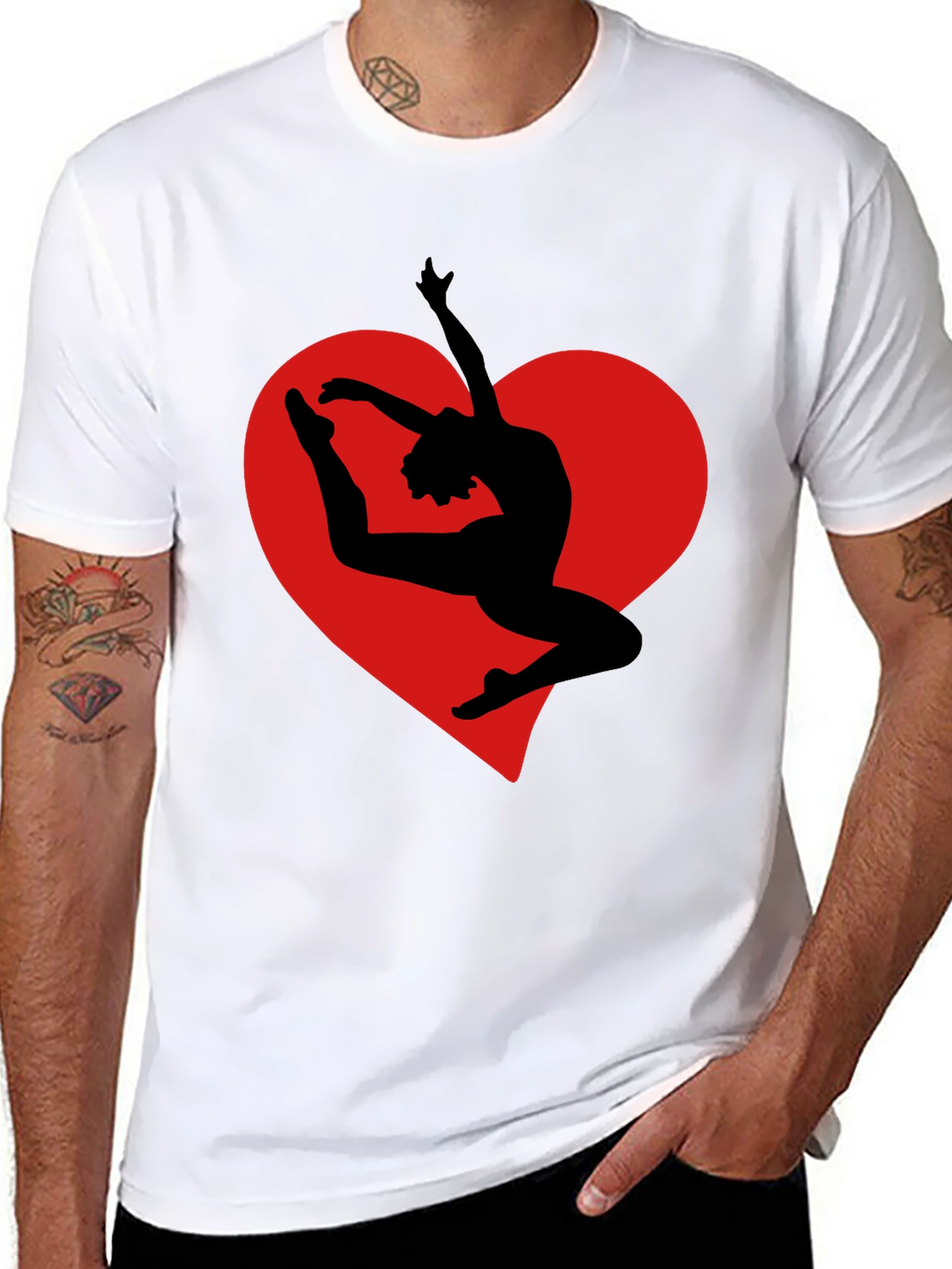 Dancing Heart Graphic T-Shirt