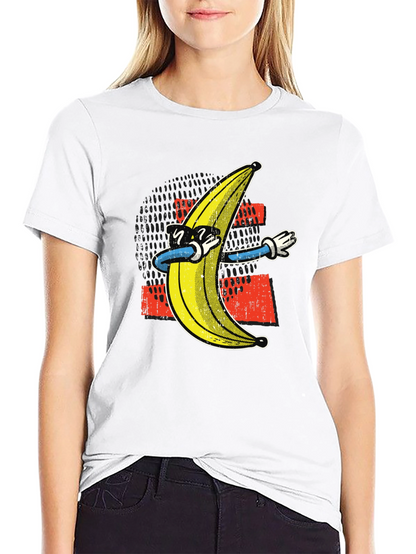 Dabbing Banana Graphic Tee - Funny Trendy T-Shirt