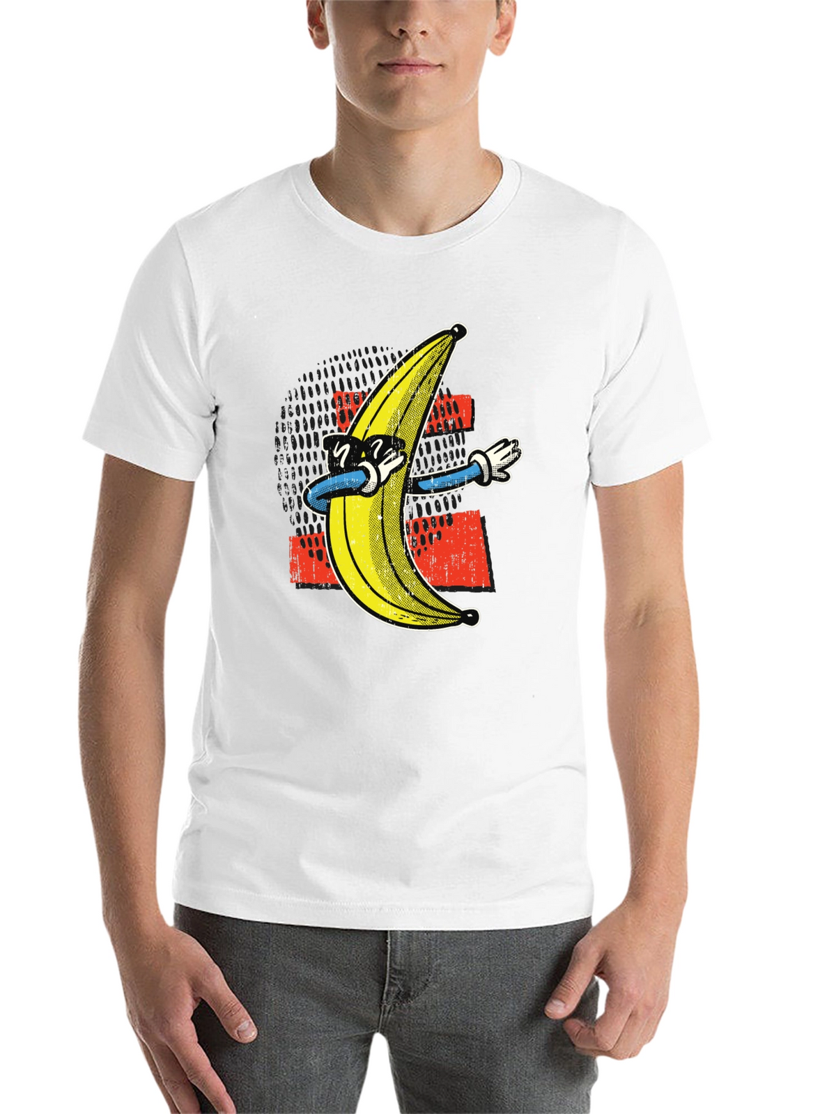 Dabbing Banana Graphic Tee - Funny Trendy T-Shirt