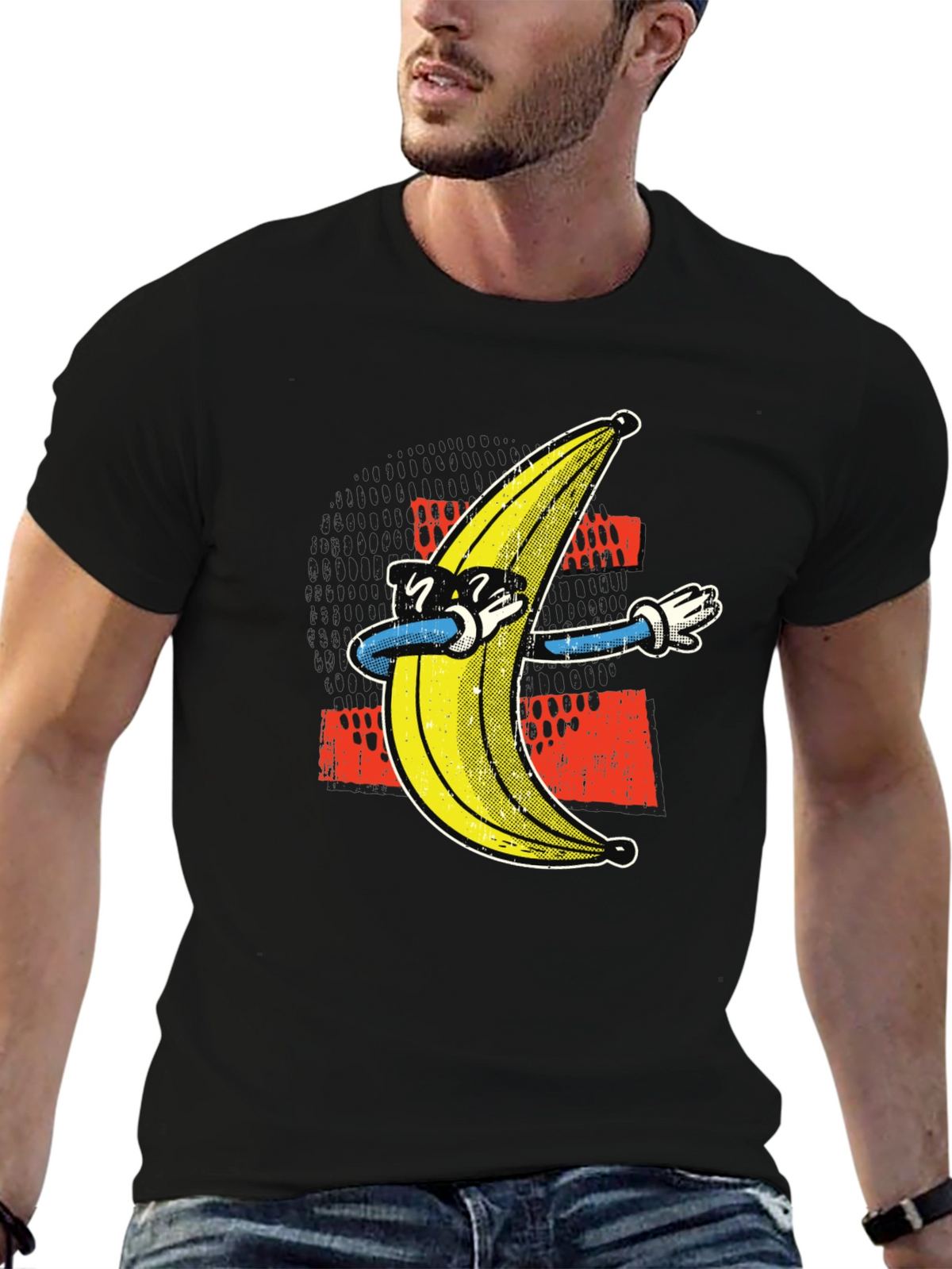 Dabbing Banana Graphic Tee - Funny Trendy T-Shirt