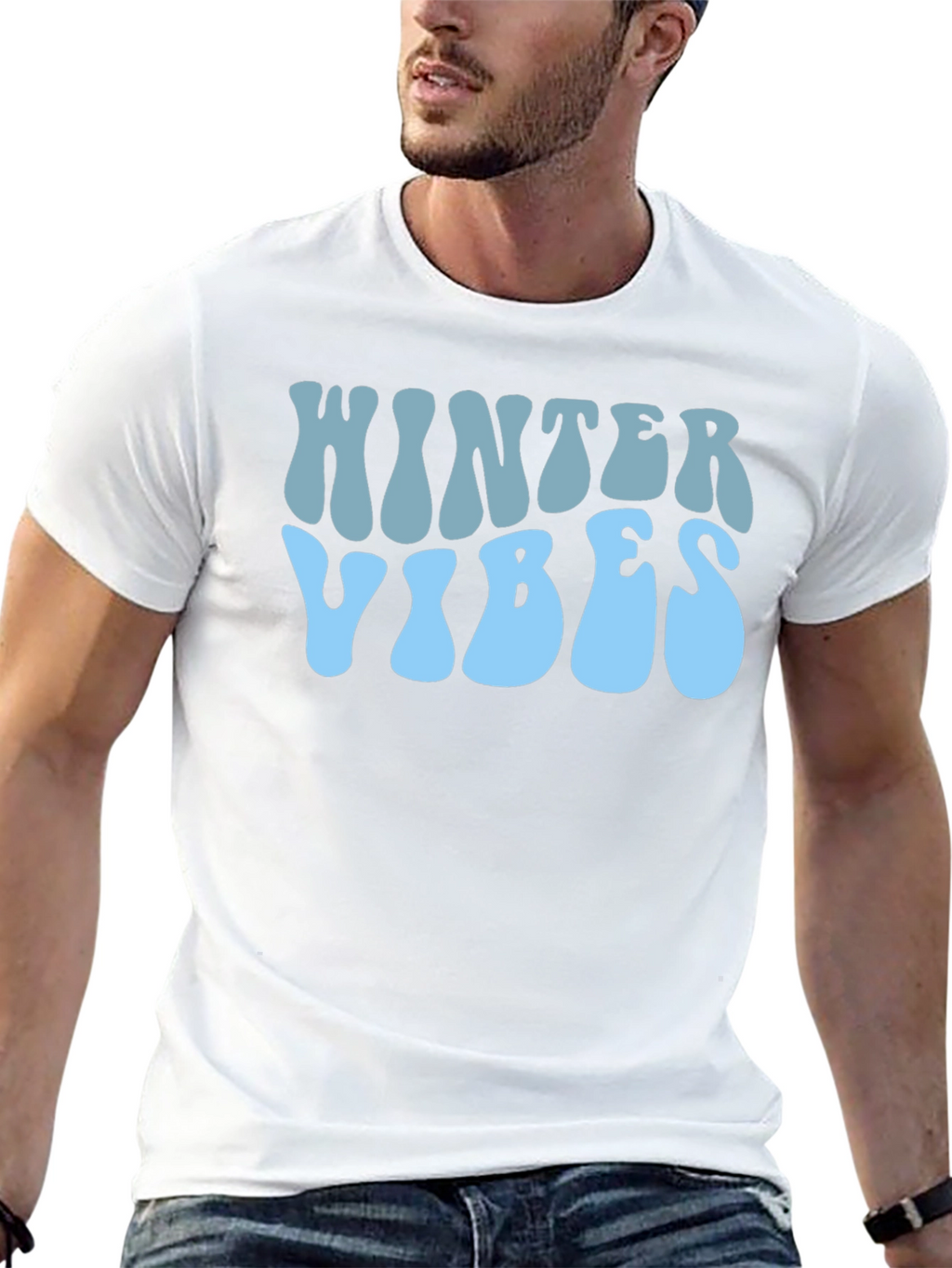 Winter Vibes Graphic Tee - Stylish Holiday Apparel