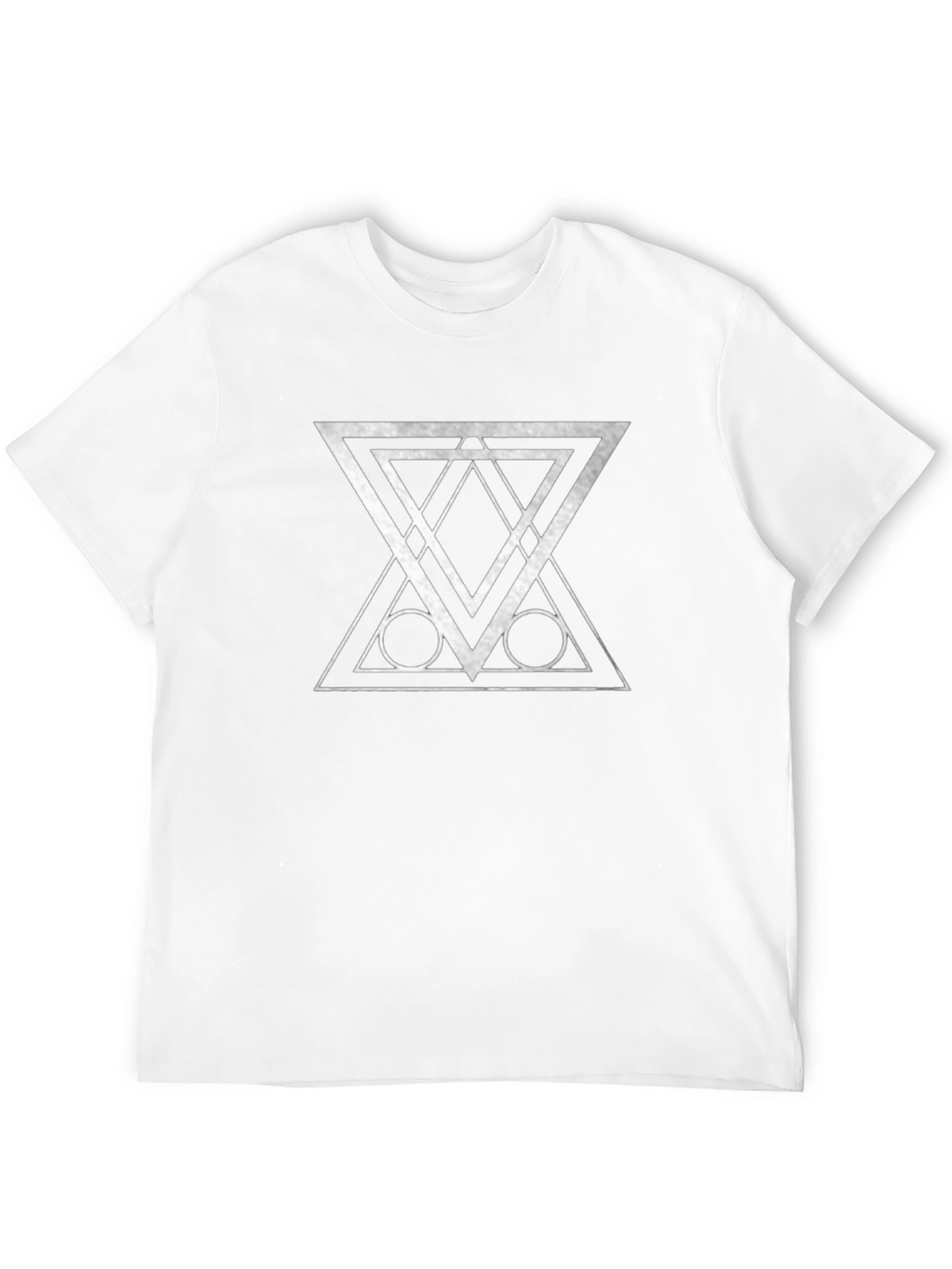 Geometric Graphic Print Black T-Shirt
