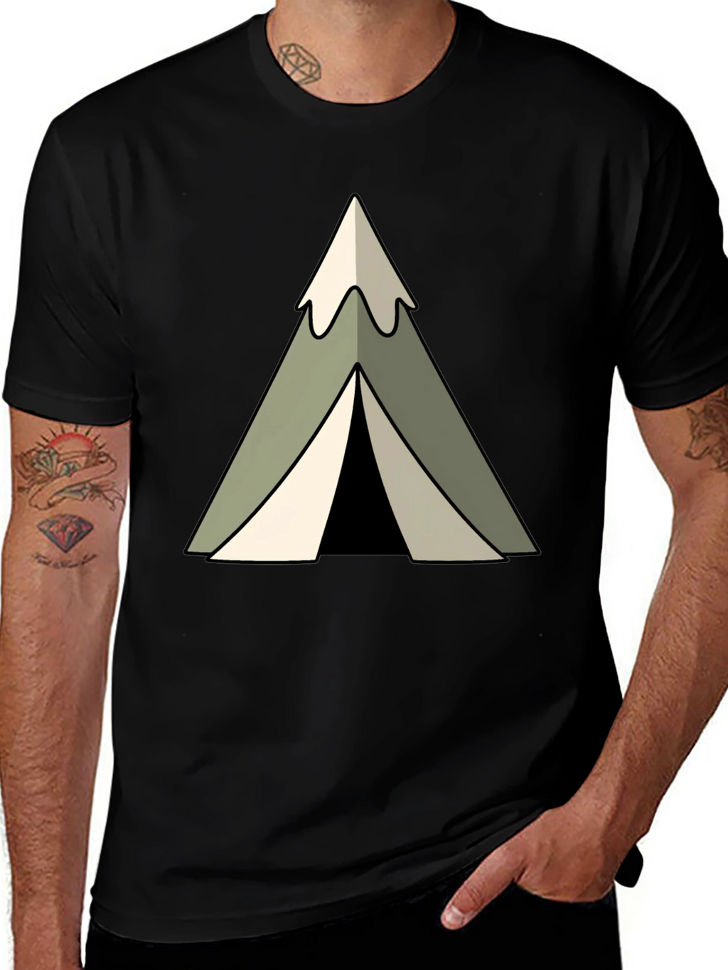 Camping Tent Graphic Tee - Adventure Awaits