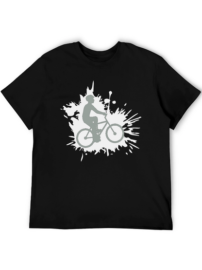 Black Biker Graphic Tee - Stylish Casual Wear