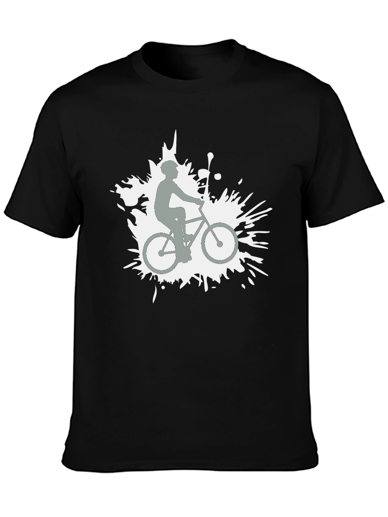 Black Biker Graphic Tee - Stylish Casual Wear