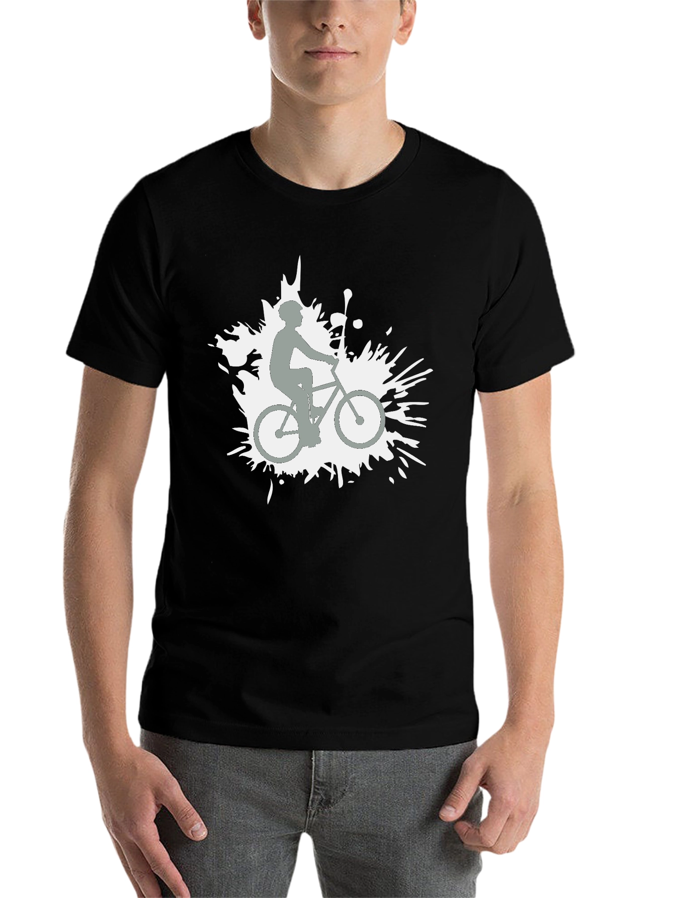 Black Biker Graphic Tee - Stylish Casual Wear