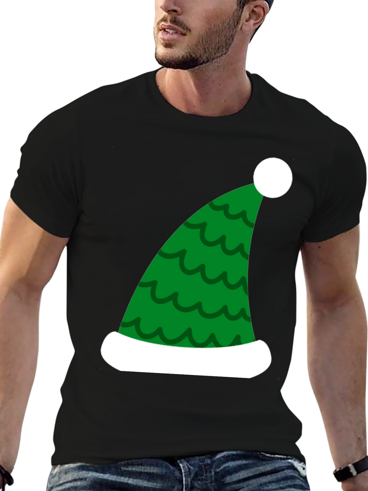 Festive Christmas Elf Hat T-Shirt