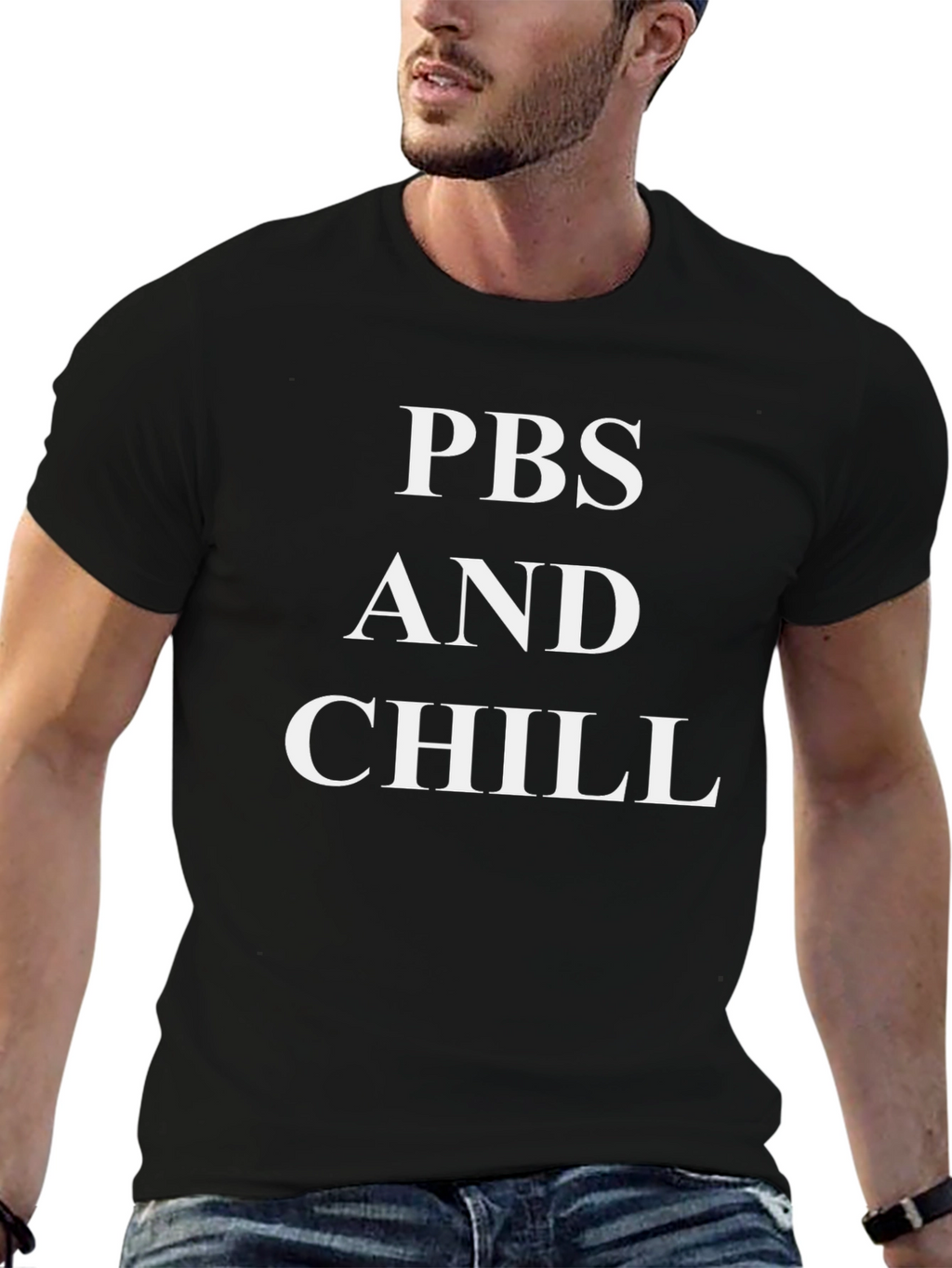PBS and Chill Graphic Tee - Black