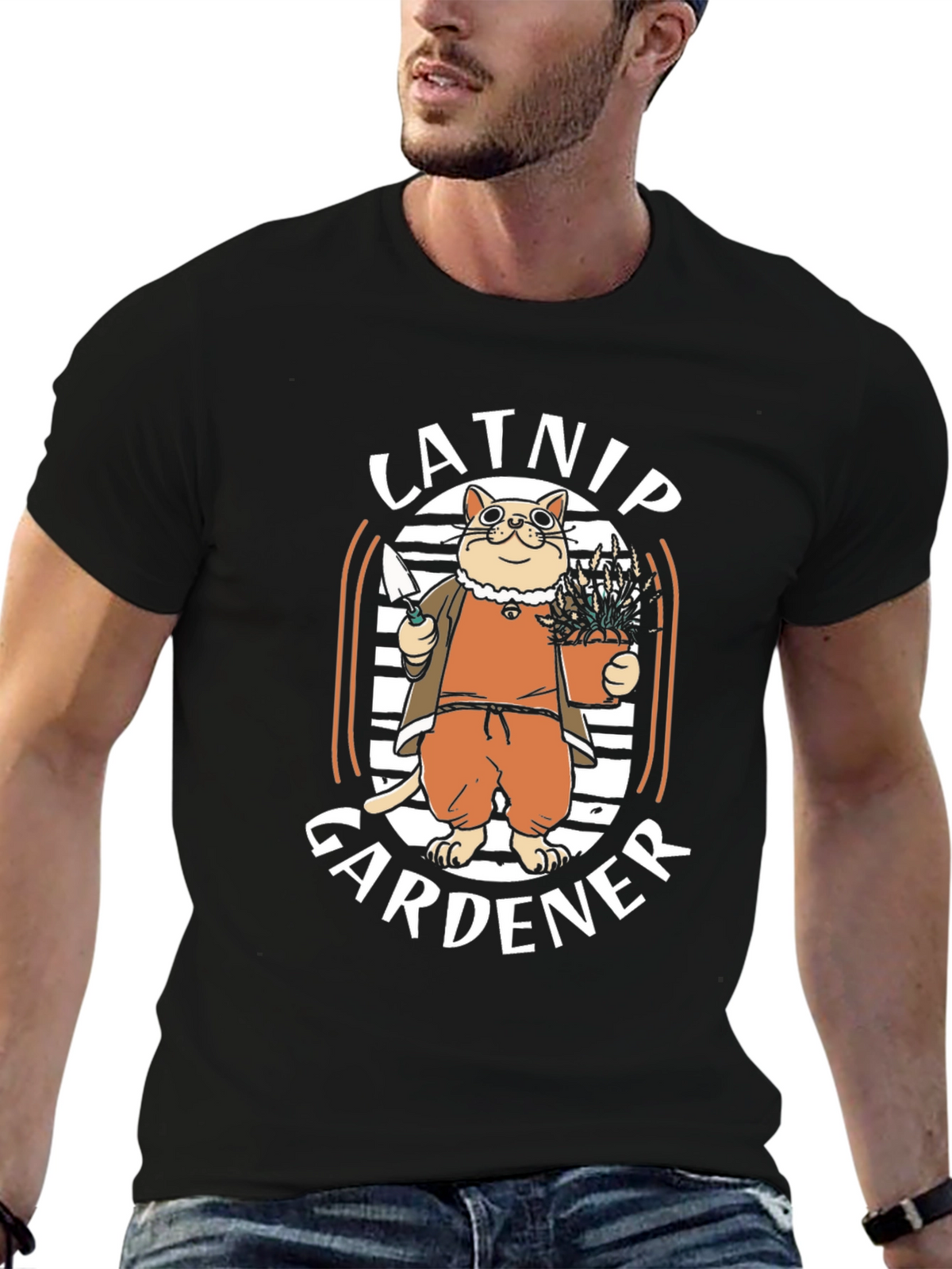 Catnip Gardener T-Shirt - Humorous Cat Lover Tee