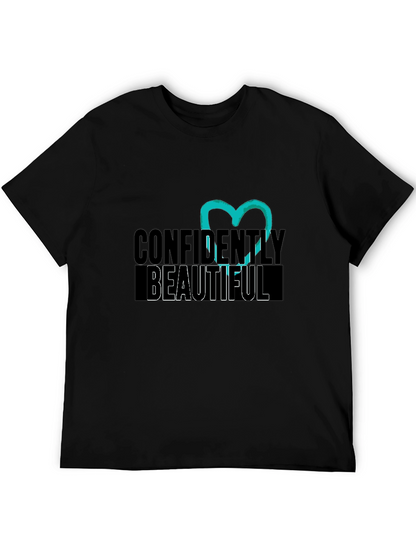 Confidently Beautiful Black Graphic Tee