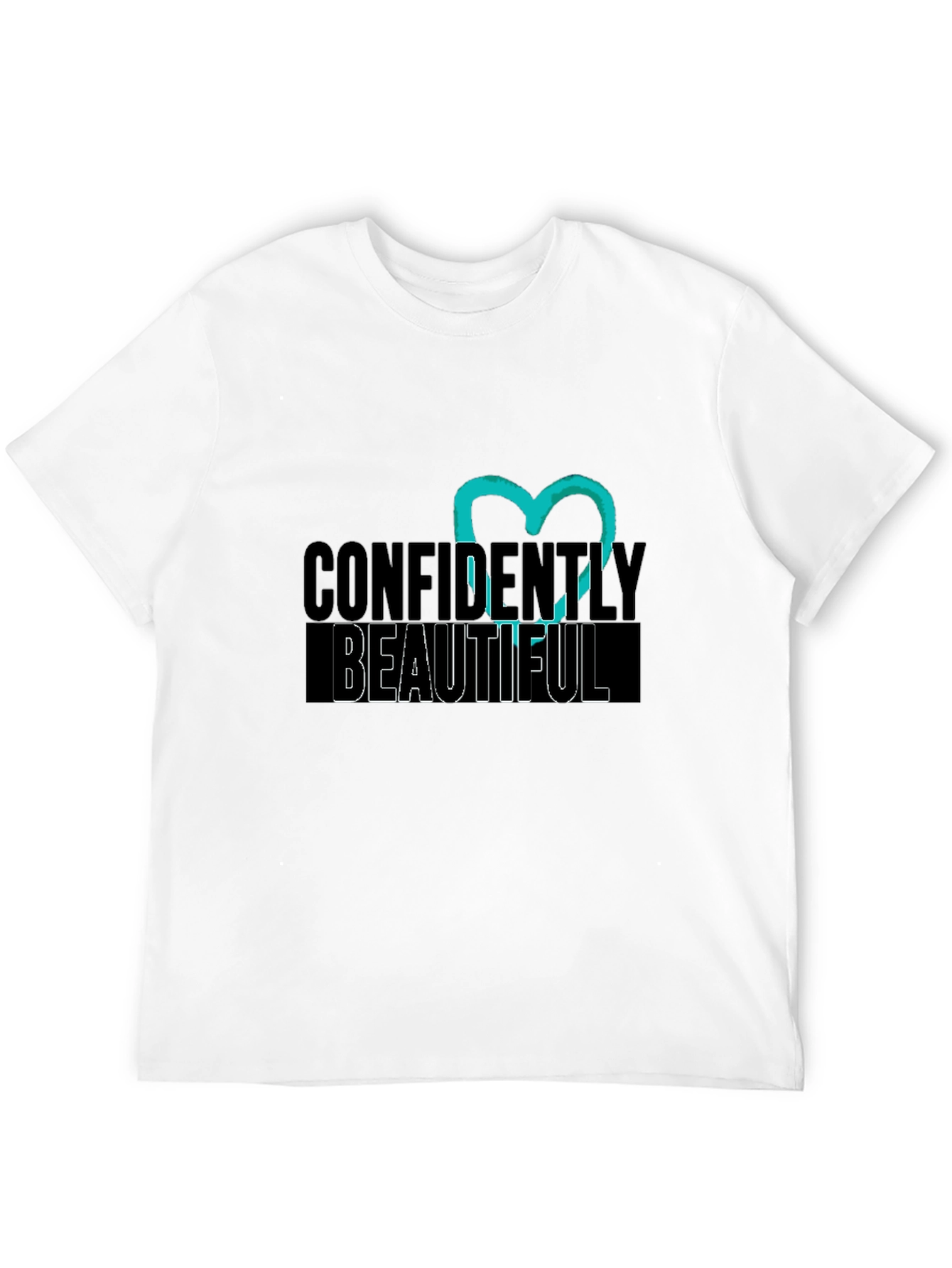 Confidently Beautiful Black Graphic Tee