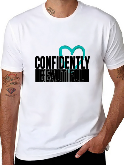 Confidently Beautiful Black Graphic Tee