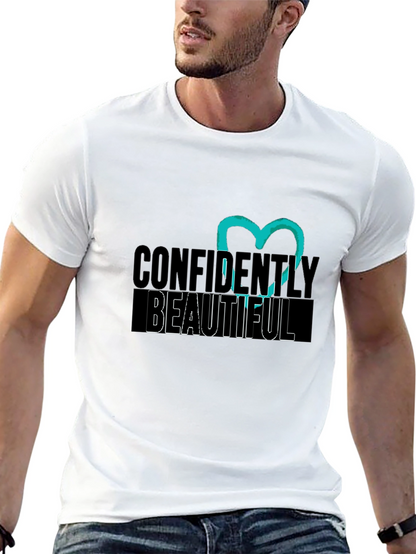 Confidently Beautiful Black Graphic Tee