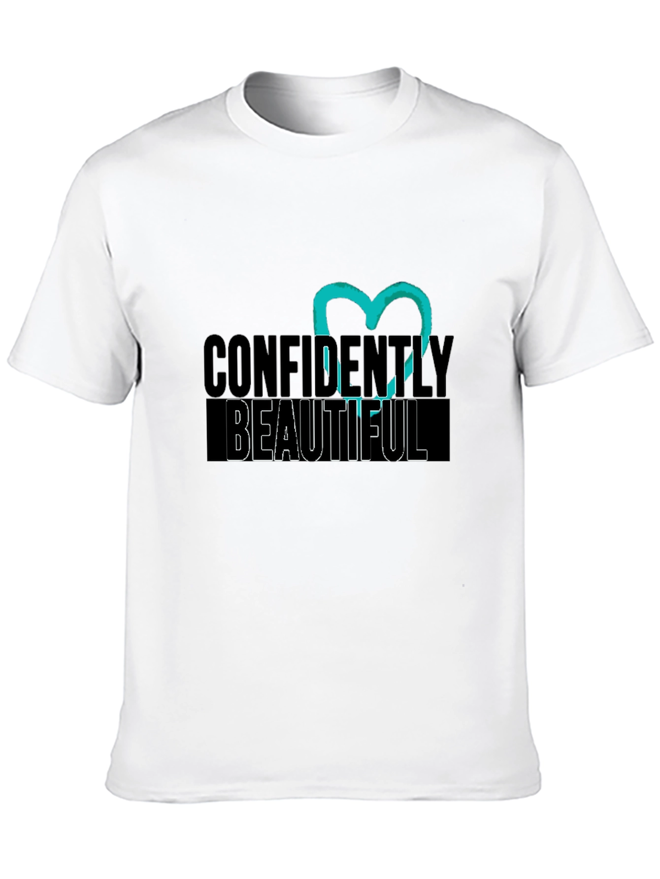 Confidently Beautiful Black Graphic Tee