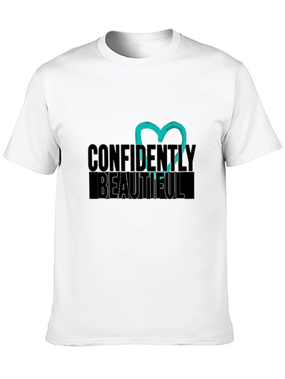 Confidently Beautiful Black Graphic Tee