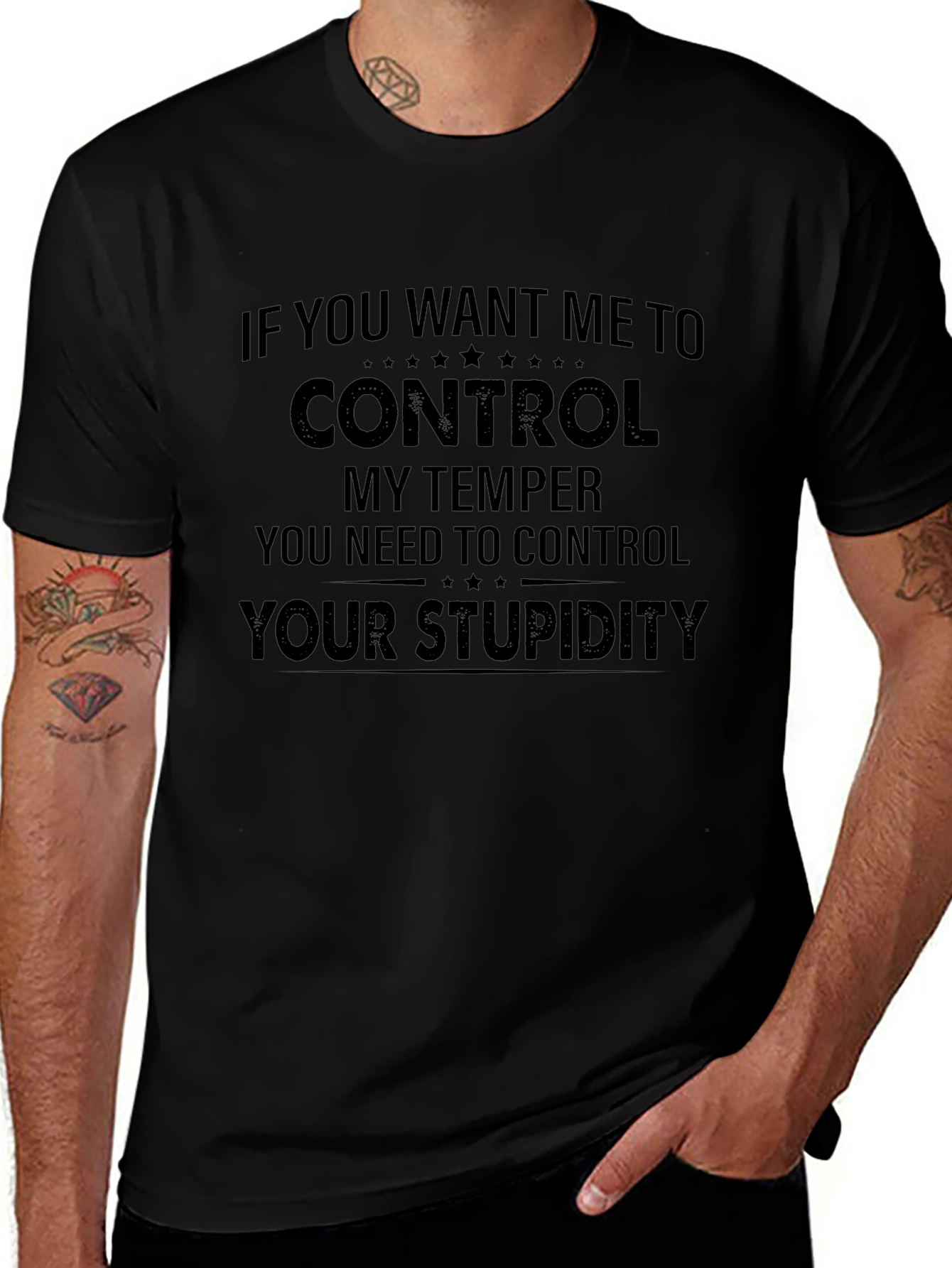 Control Your Stupidity Graphic Tee
