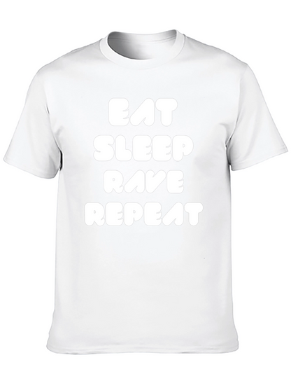 Eat Sleep Rave Repeat Graphic Tee