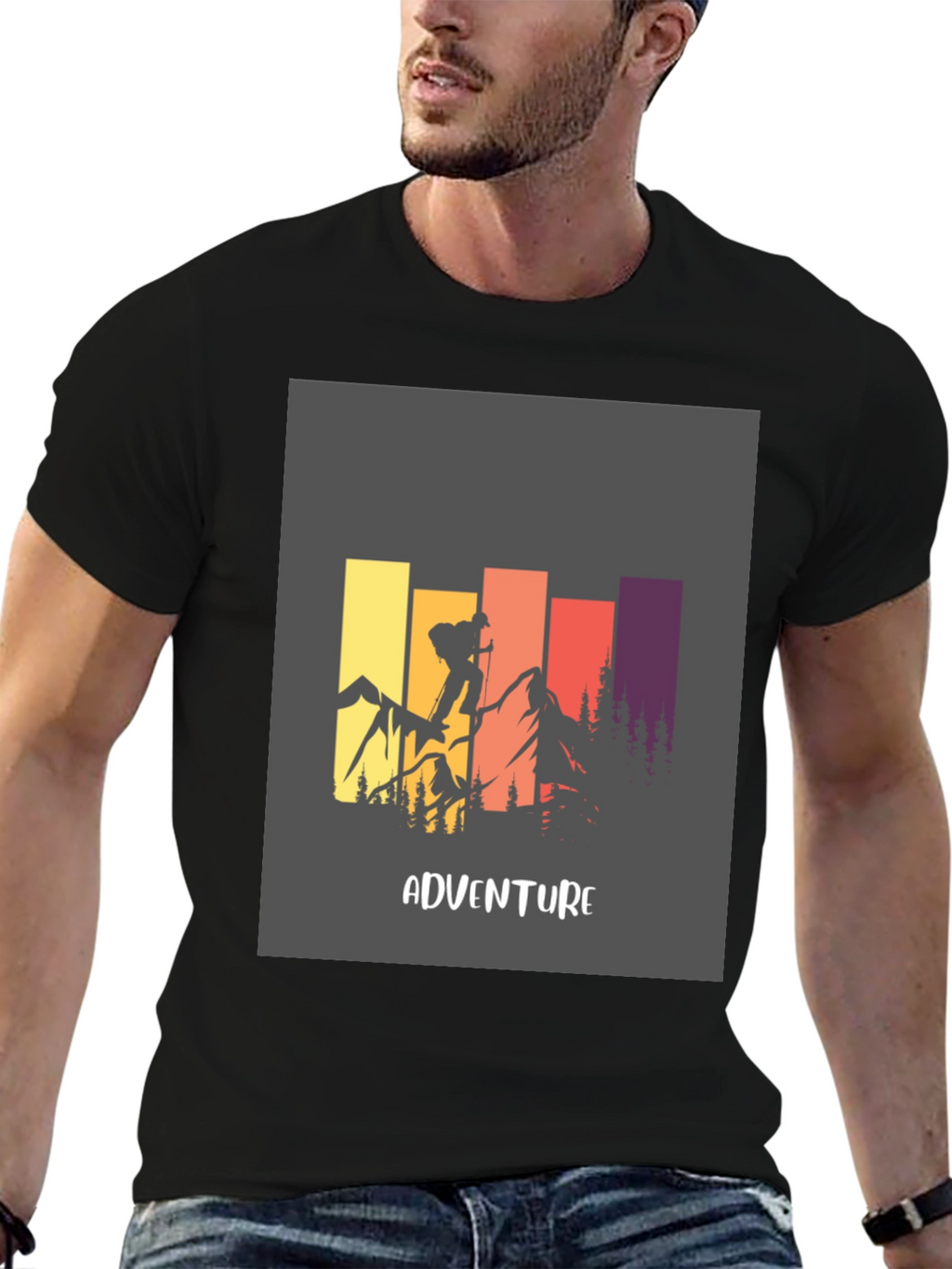 Adventure Graphic Tee - Mountain Climbing Design