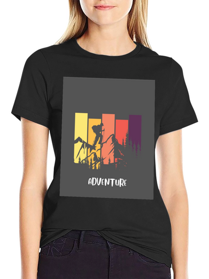 Adventure Graphic Tee - Mountain Climbing Design