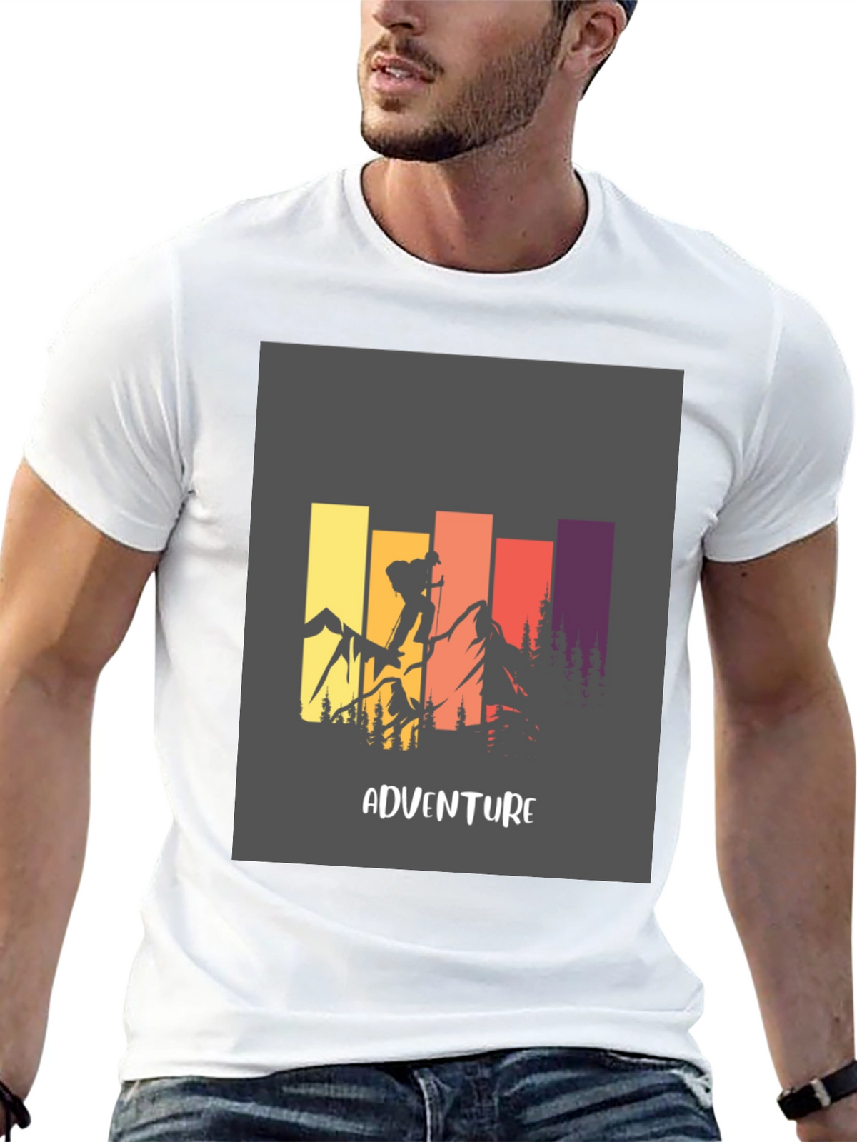 Adventure Graphic Tee - Mountain Climbing Design