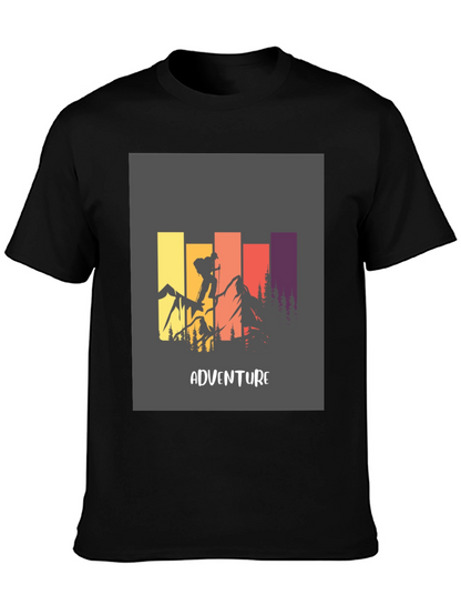 Adventure Graphic Tee - Mountain Climbing Design