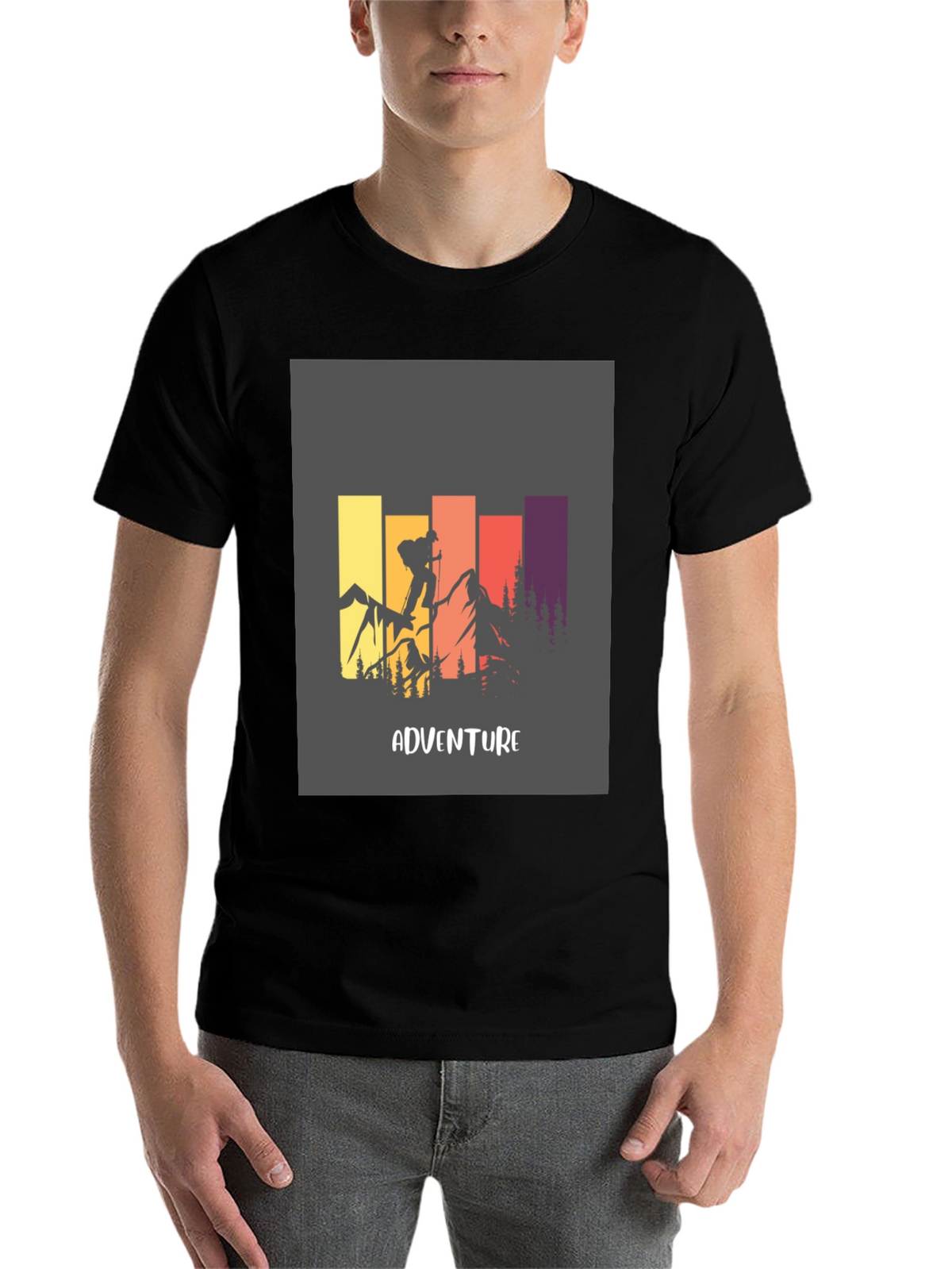 Adventure Graphic Tee - Mountain Climbing Design