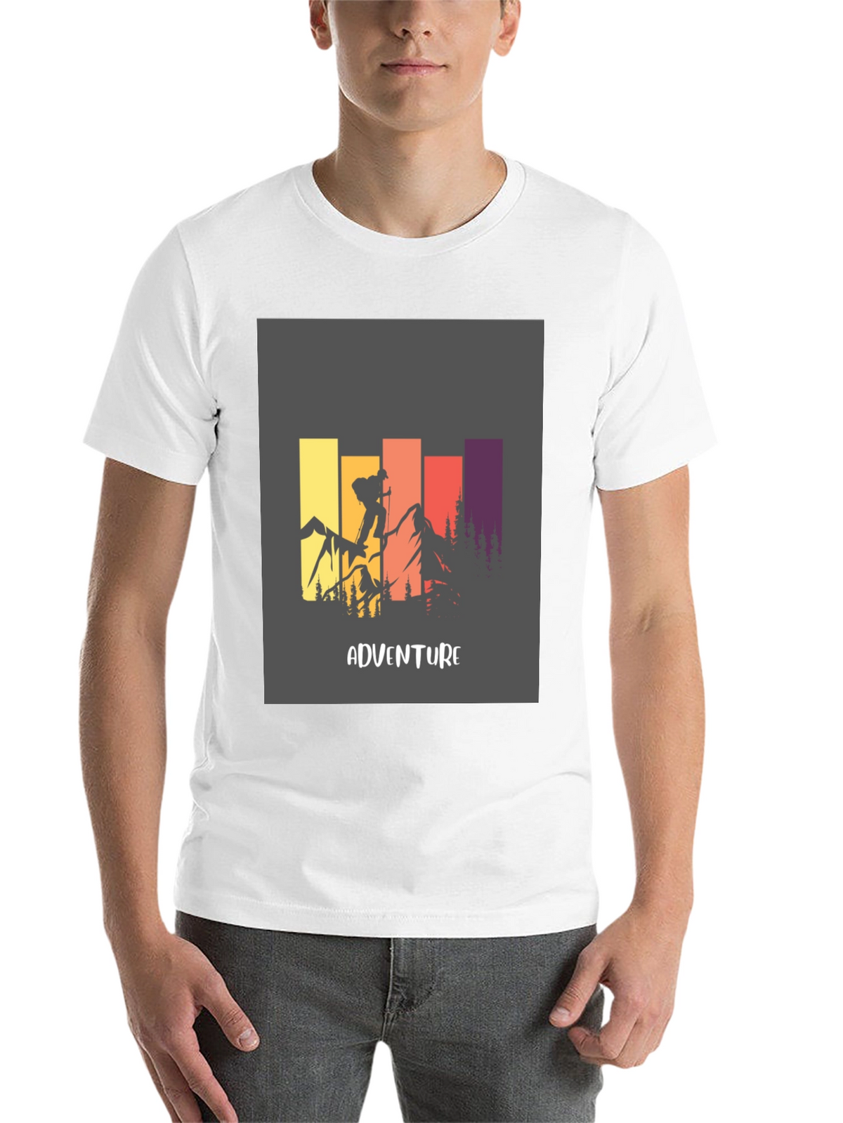 Adventure Graphic Tee - Mountain Climbing Design