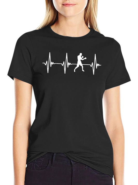 Boxer Heartbeat T-Shirt - Fight Life Tee