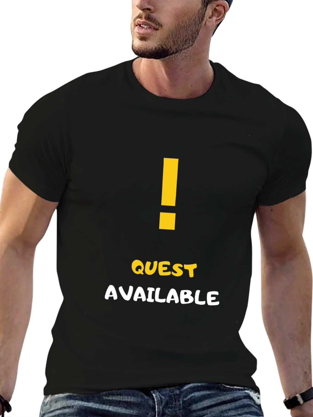 Quest Available Graphic T-Shirt - Gamer Style Tee