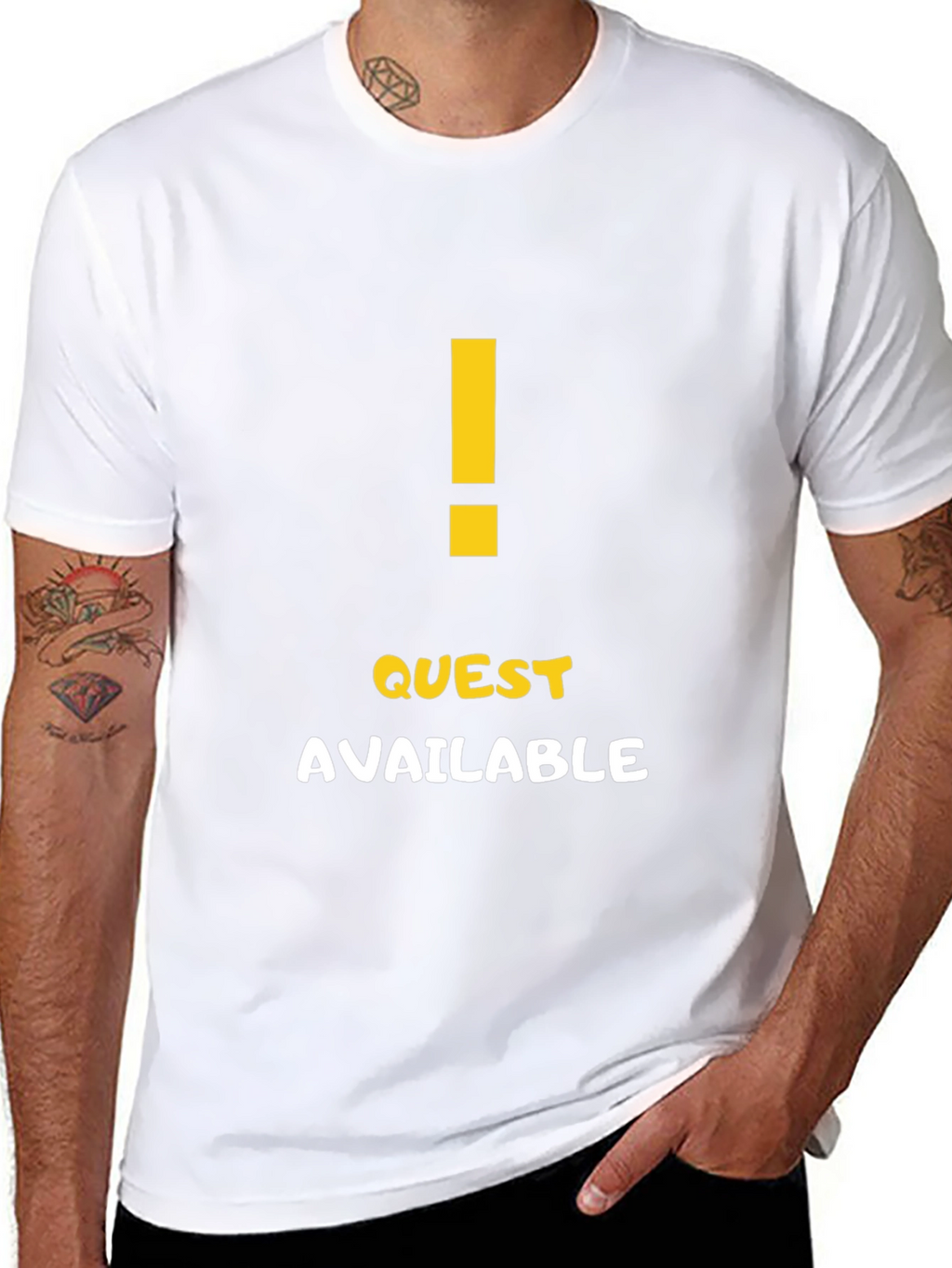 Quest Available Graphic T-Shirt - Gamer Style Tee