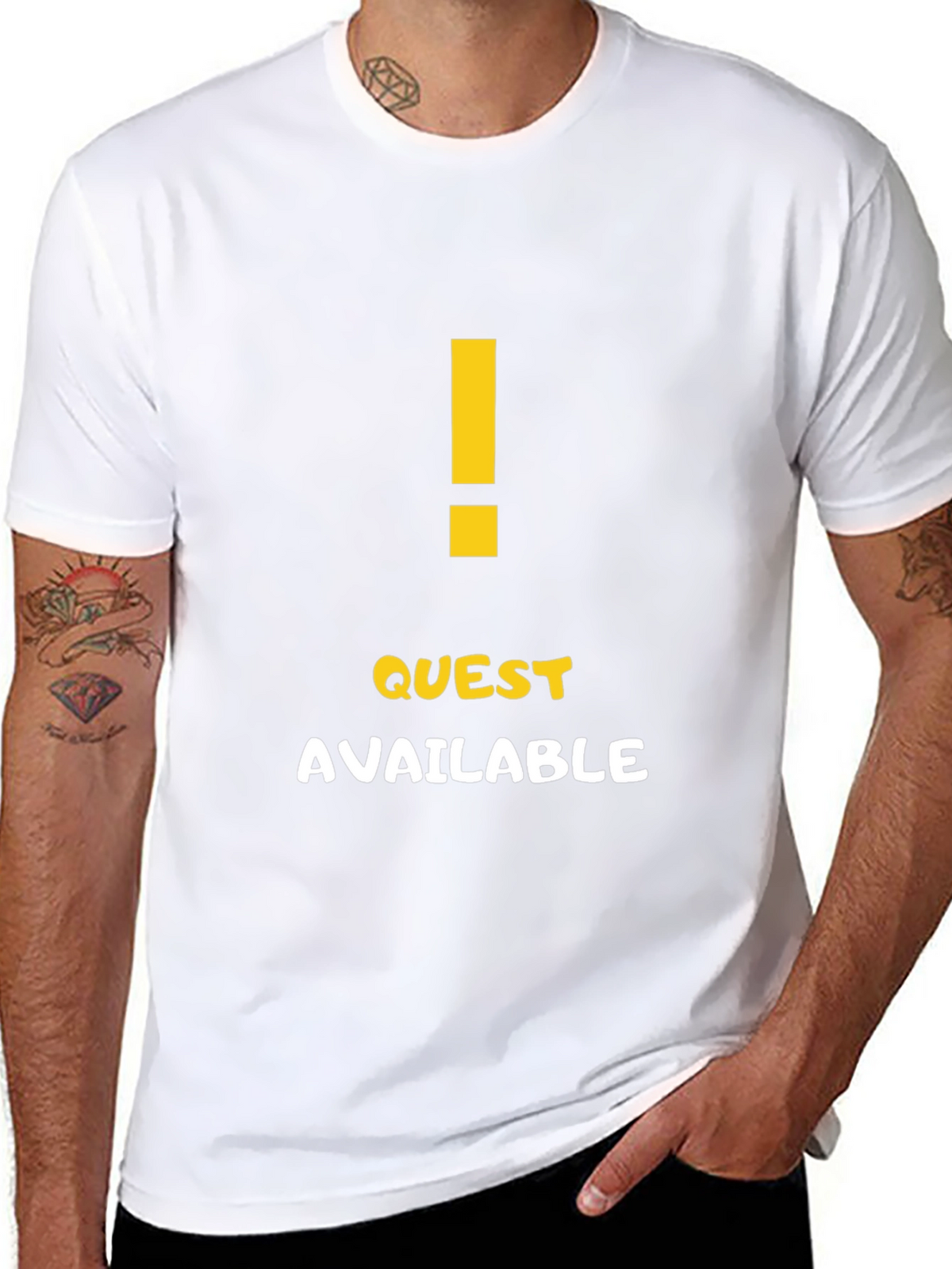 Quest Available Graphic T-Shirt - Gamer Style Tee