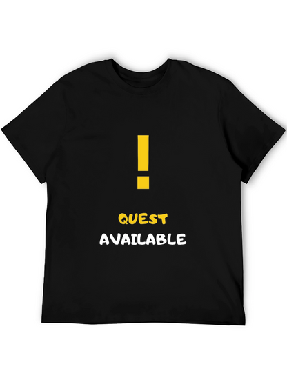 Quest Available Graphic T-Shirt - Gamer Style Tee