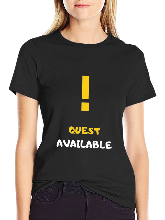 Quest Available Graphic T-Shirt - Gamer Style Tee
