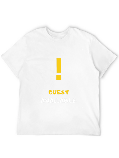 Quest Available Graphic T-Shirt - Gamer Style Tee