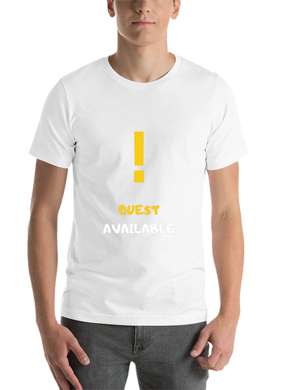 Quest Available Graphic T-Shirt - Gamer Style Tee