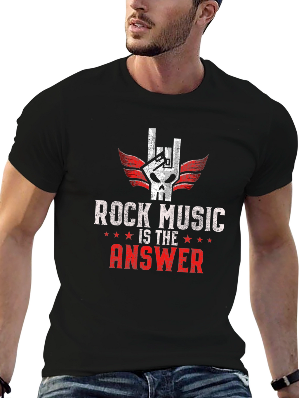 Rock Music Is The Answer T-Shirt
