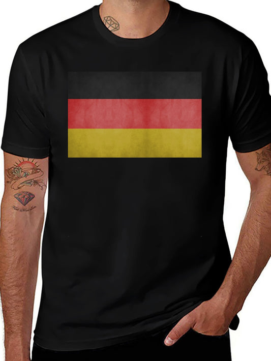 Germany Flag T-Shirt - Black Cotton Tee
