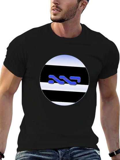 Abstract Graphic Black T-Shirt - Stylish Casual Wear
